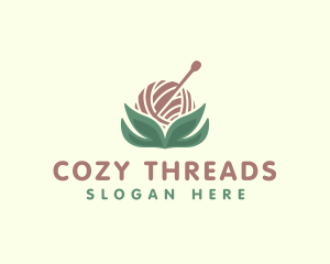 Yarn Pin Crafts logo design