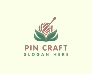 Yarn Pin Crafts logo design