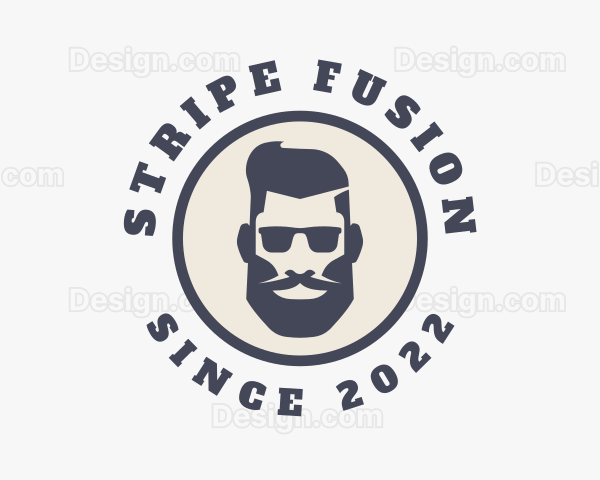 Hipster Sunglasses Gentleman Logo