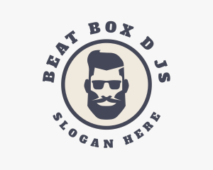 Hipster Sunglasses Gentleman Logo