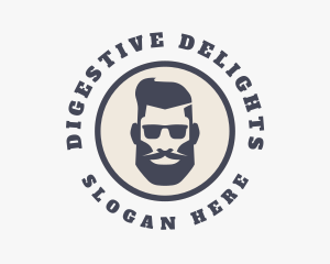 Hipster Sunglasses Gentleman Logo