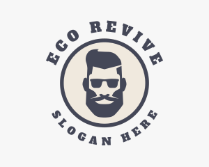 Hipster Sunglasses Gentleman Logo