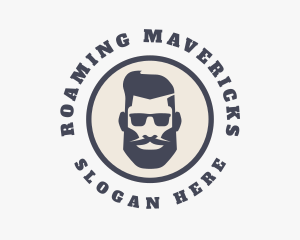 Hipster Sunglasses Gentleman Logo