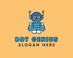 Tech Robot Character logo design