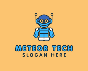 Tech Robot Character logo design