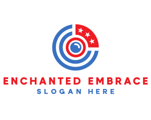 America Stars Target logo design