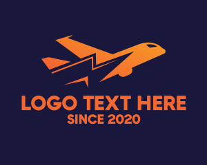 Orange Thunder Airplane logo