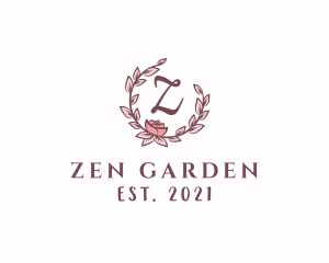 Garden Floral Garland  logo design