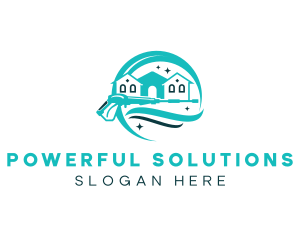 Pressure Washing Home Cleaning  logo design