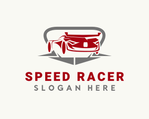 Race Car Vehicle logo