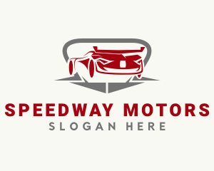 Race Car Vehicle logo