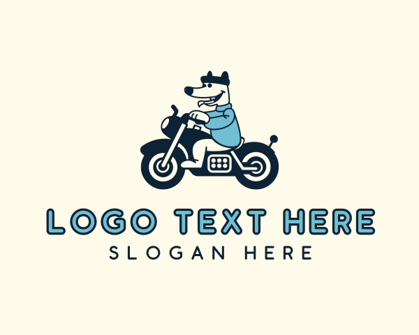 Motorcyclist logo example 1