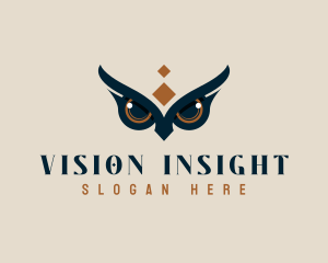 Mystical Owl Eye logo design