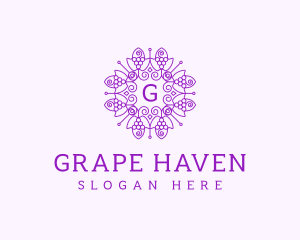 Grape Vineyard Orchard logo design