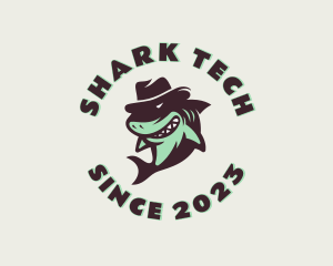 Top Hat Shark Apparel logo design