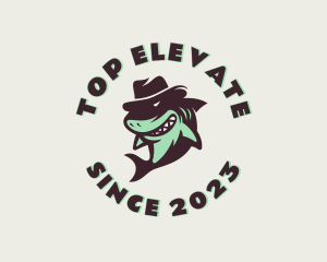 Top Hat Shark Apparel logo design