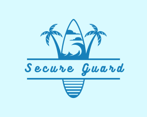 Surf Board Beach Resort Logo