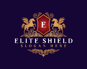 Royal Horse Shield logo design