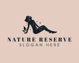 Nude Woman Nature Spa logo design