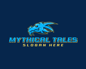 Mythology Dragon Creature logo
