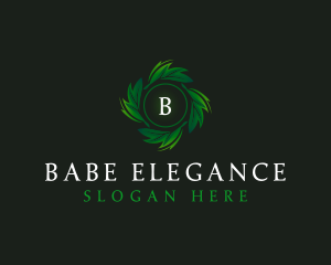 Natural Organic Leaf logo design