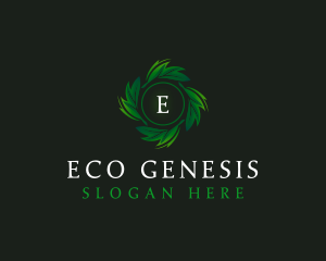 Natural Organic Leaf logo design