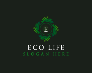 Natural Organic Leaf logo design