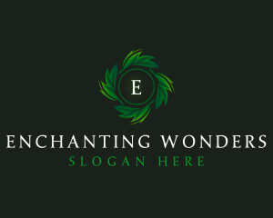 Natural Organic Leaf logo design