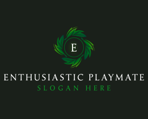 Natural Organic Leaf logo design