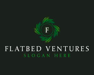 Natural Organic Leaf logo design