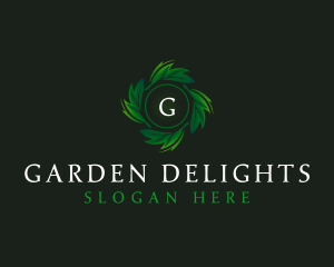 Natural Organic Leaf logo design