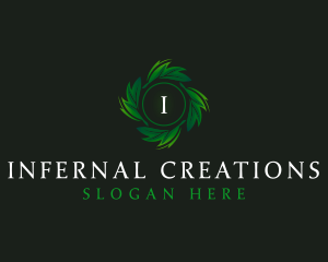 Natural Organic Leaf logo design