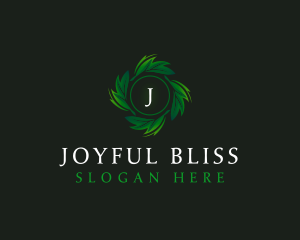 Natural Organic Leaf logo design