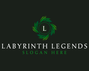 Natural Organic Leaf logo design