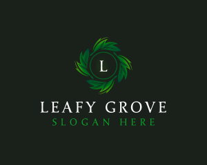 Natural Organic Leaf logo design