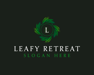 Natural Organic Leaf logo design