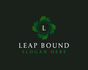 Natural Organic Leaf logo design