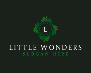 Natural Organic Leaf logo design