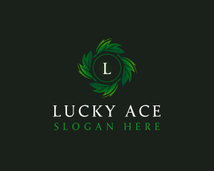 Natural Organic Leaf logo design