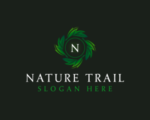 Natural Organic Leaf logo design