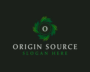 Natural Organic Leaf logo design