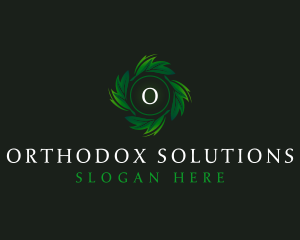 Natural Organic Leaf logo design