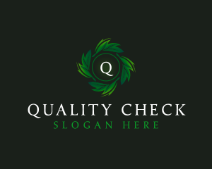 Natural Organic Leaf logo design