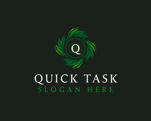 Natural Organic Leaf logo design