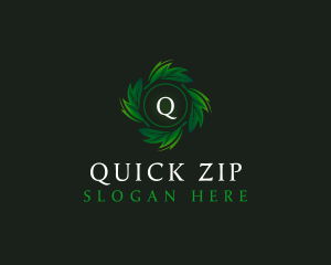 Natural Organic Leaf logo design