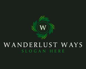 Natural Organic Leaf logo design