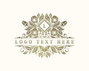 Floral Wedding Garden Logo