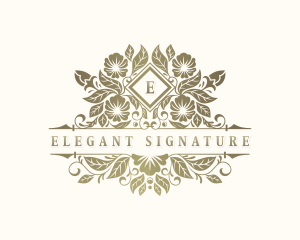 Floral Wedding Garden logo design