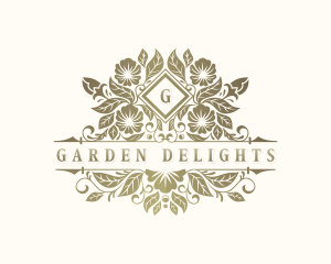 Floral Wedding Garden logo design