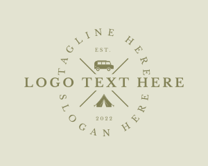 Equipment - Hipster Camping Equipment logo design
